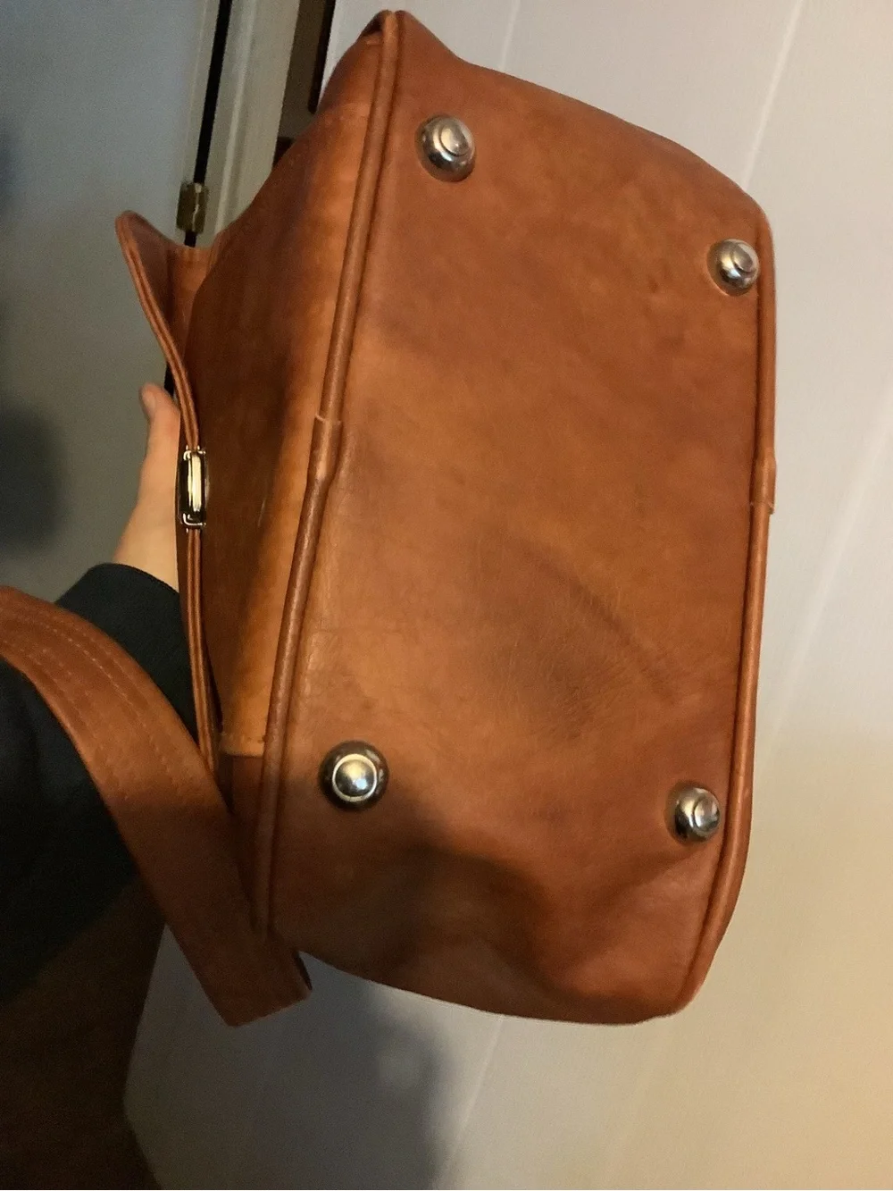 Men's Brown Leather Crossbody Bag